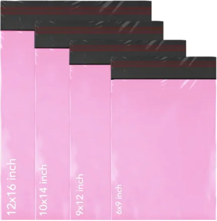 Pink Poly Mail Bags