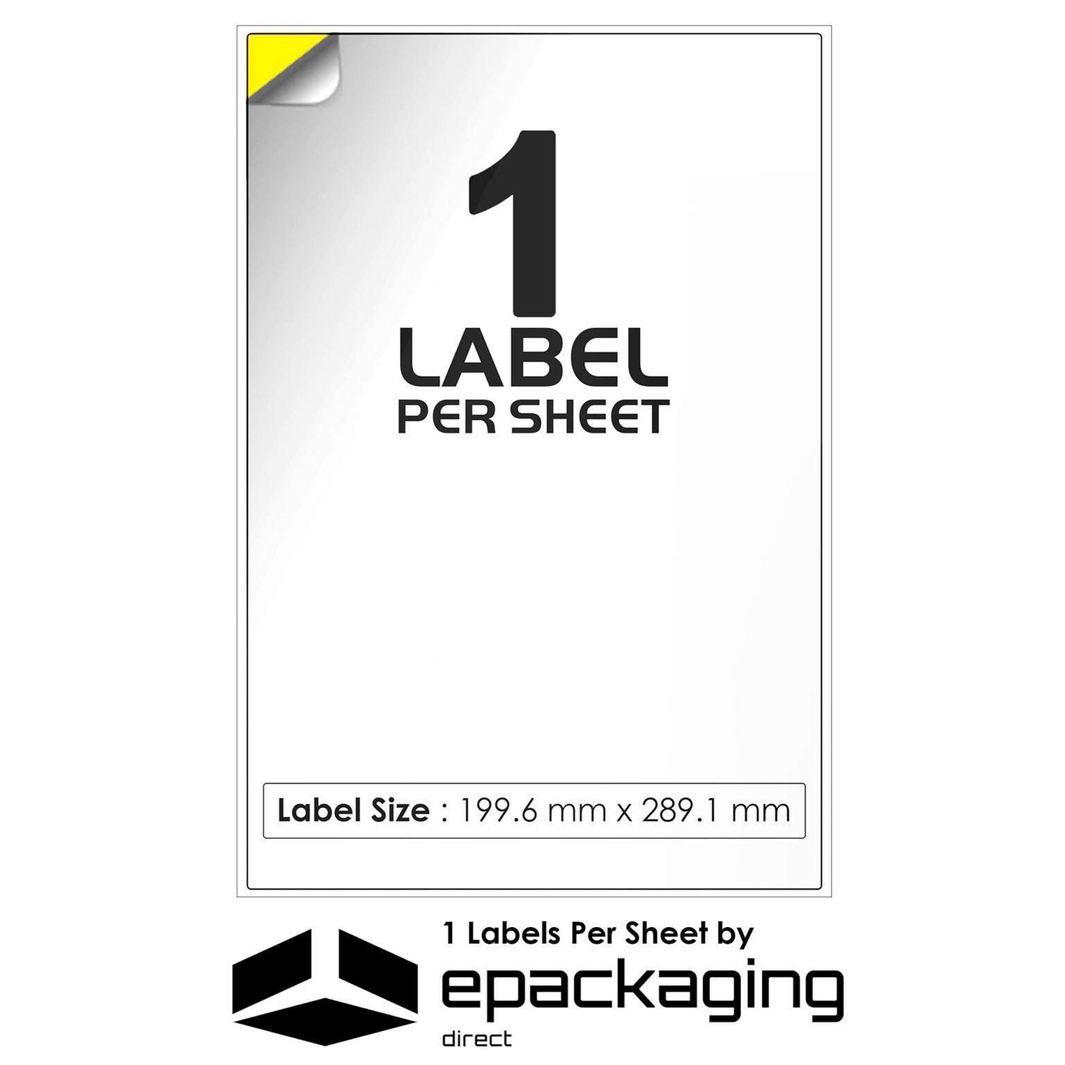 A4 Labels 1 Per Sheet – Printable Sticky Label Sheets UK