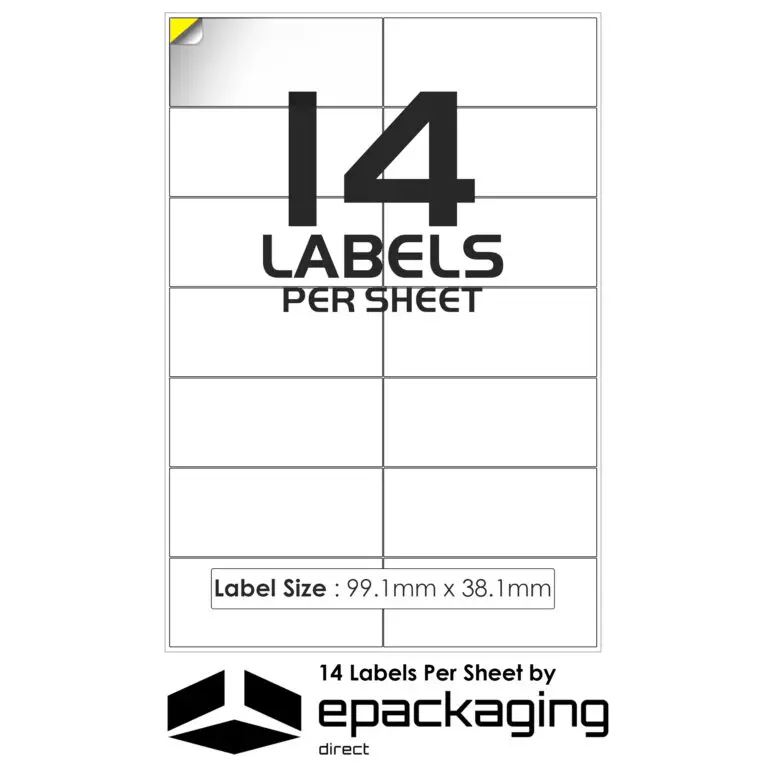 14 labels per sheet address label