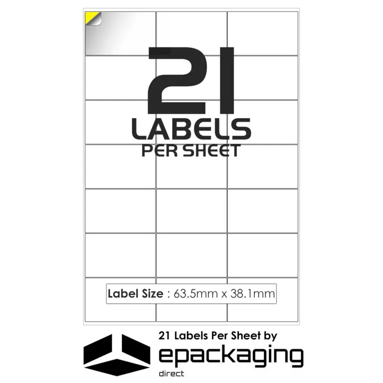 21 labels per sheet address label