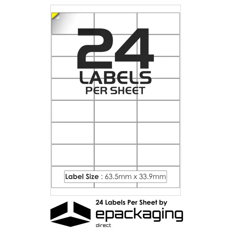 24 labels per sheet address label