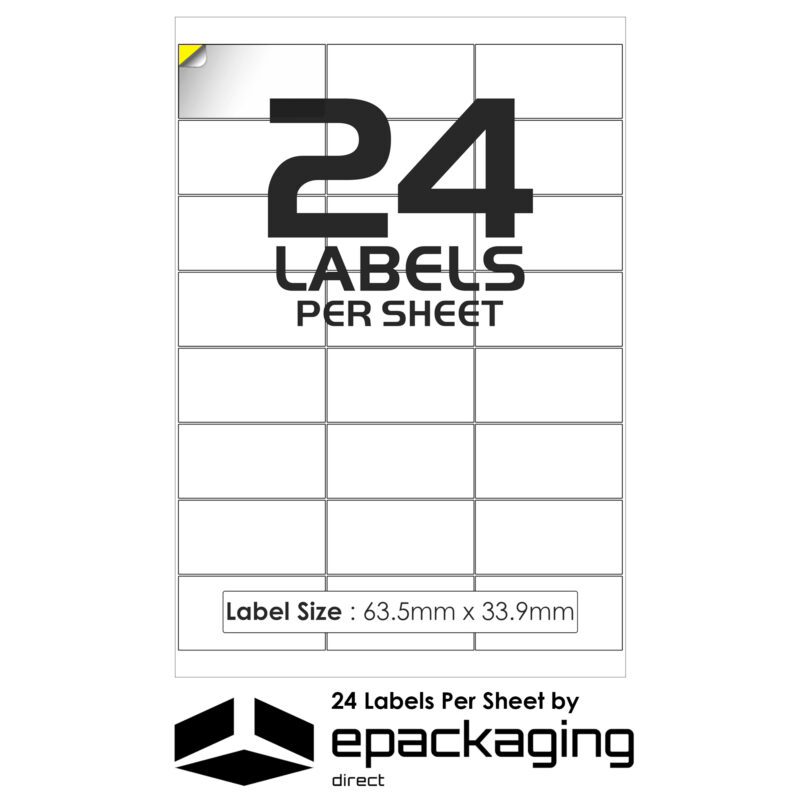 24 labels per sheet address label