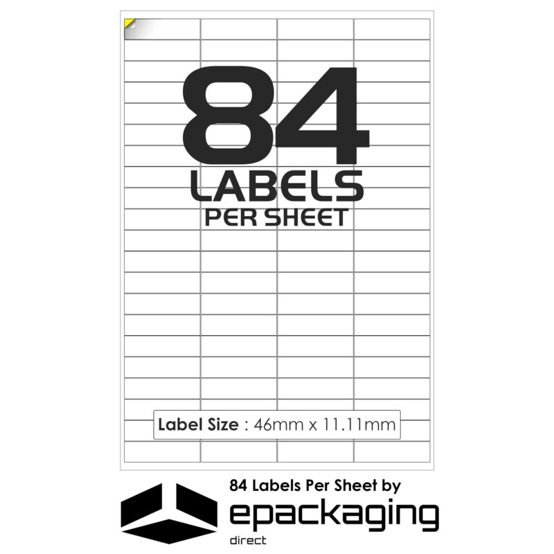 84 labels per sheet address label