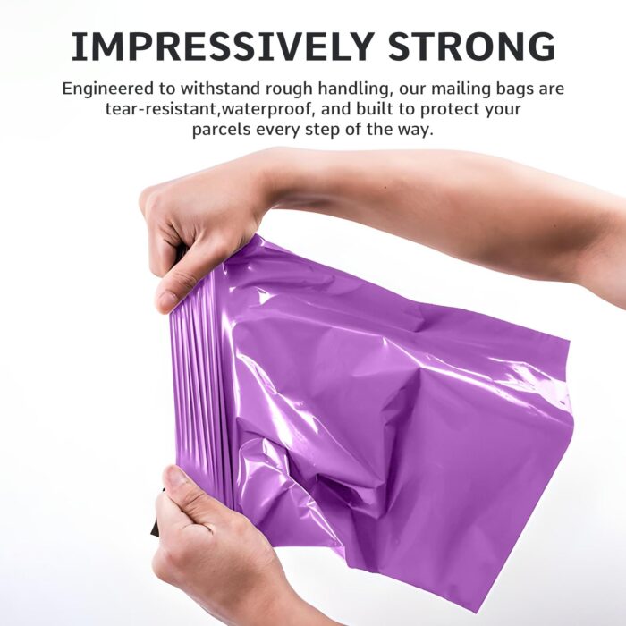 Mixed Size Multi Pack Color Mailing Bags, Self Seal 4 Size Strong Waterproof Poly Plastic Envelopes for Parcels, Packaging, Small, Medium, Large Mail, Shipping Delivery Bags - Image 4