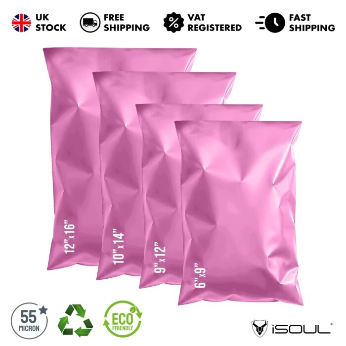 Mixed Size Multi Pack Color Mailing Bags, Self Seal 4 Size Strong Waterproof Poly Plastic Envelopes for Parcels, Packaging, Small, Medium, Large Mail, Shipping Delivery Bags - Image 11