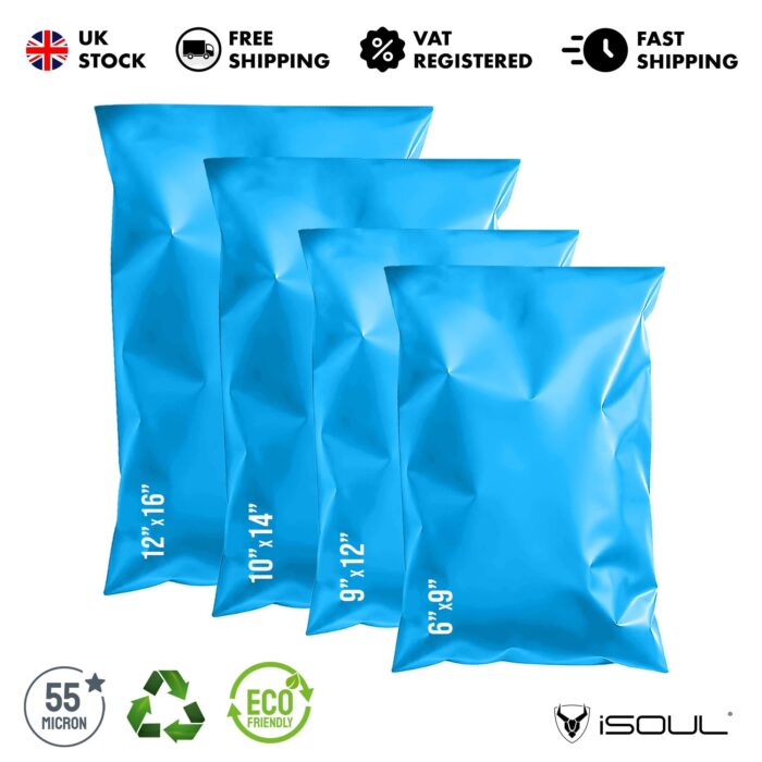 Mixed Size Multi Pack Color Mailing Bags, Self Seal 4 Size Strong Waterproof Poly Plastic Envelopes for Parcels, Packaging, Small, Medium, Large Mail, Shipping Delivery Bags - Image 12