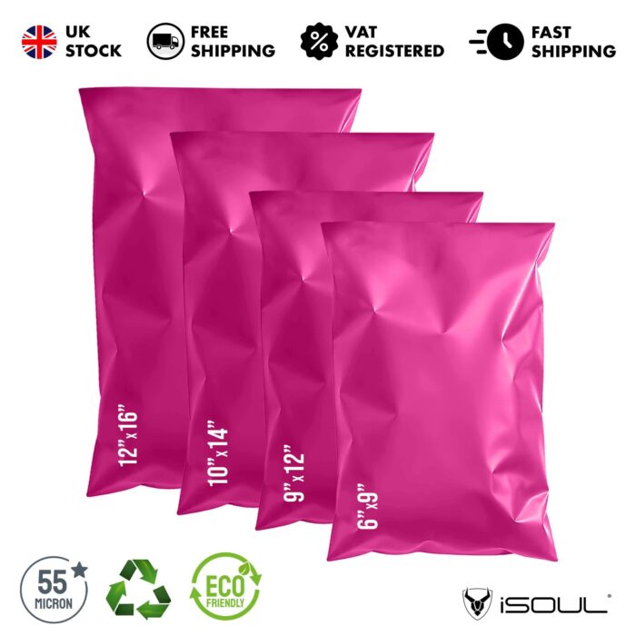 Mixed Size Multi Pack Color Mailing Bags, Self Seal 4 Size Strong Waterproof Poly Plastic Envelopes for Parcels, Packaging, Small, Medium, Large Mail, Shipping Delivery Bags - Image 8