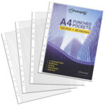 A4 Plastic Value Punched Punch Pockets