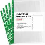A4 Plastic Value Punched Punch Pockets